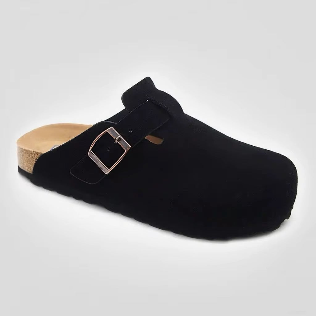 STRIVE™
 Suede Buckle Clog