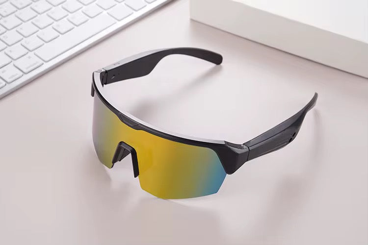STRIVE™
 Bluetooth 5.3 Cycling Smart Glasses – Call/Music Function with Microphone, 144 “Language & Accent” Support