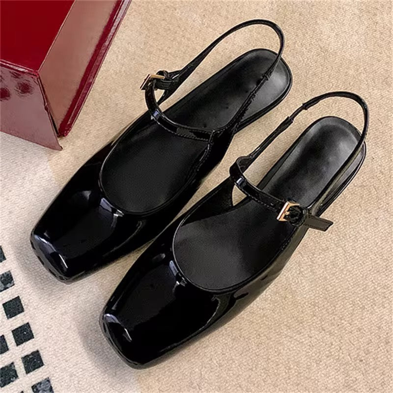 Strive GlossStep™ Patent Slingback Flats