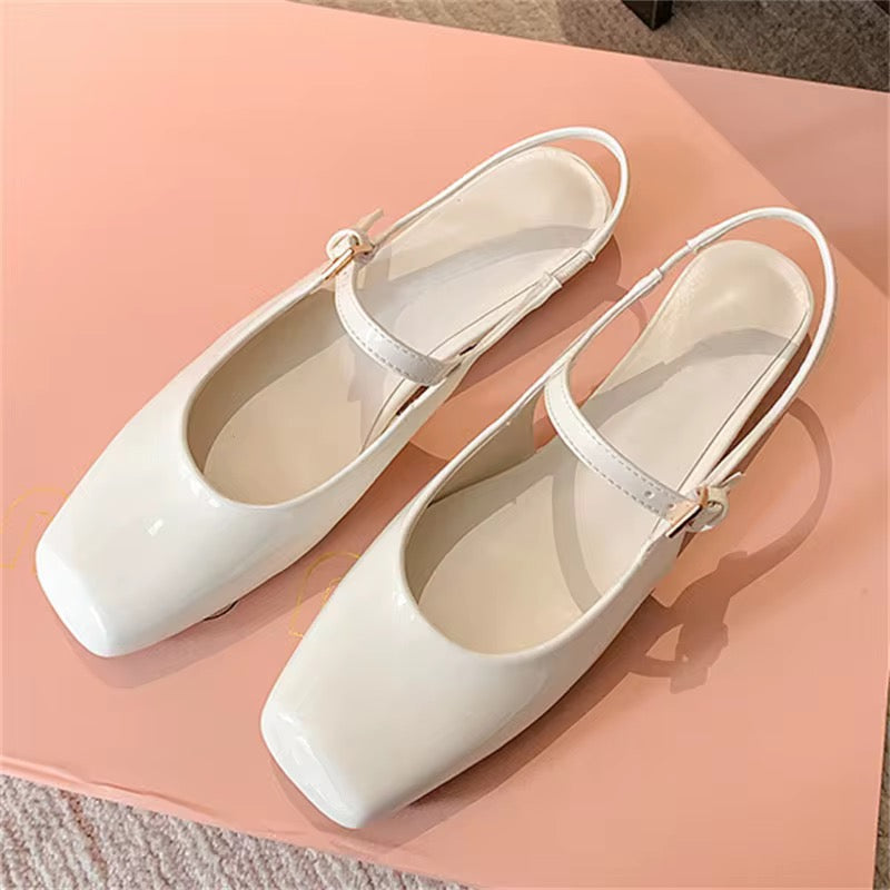 Strive GlossStep™ Patent Slingback Flats
