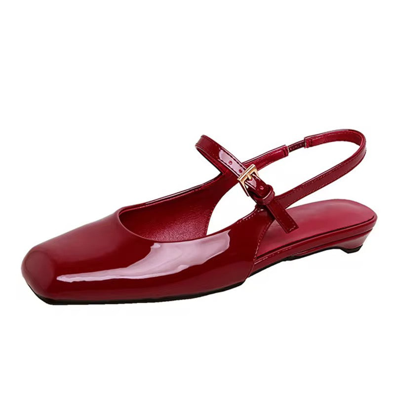 Strive GlossStep™ Patent Slingback Flats