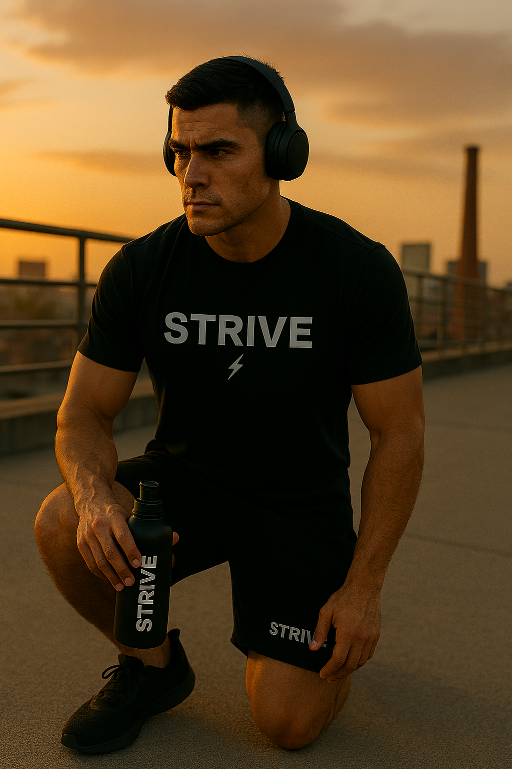 STRIVE 4-Piece Athletic Set – For Him & Her | Motivational Activewear