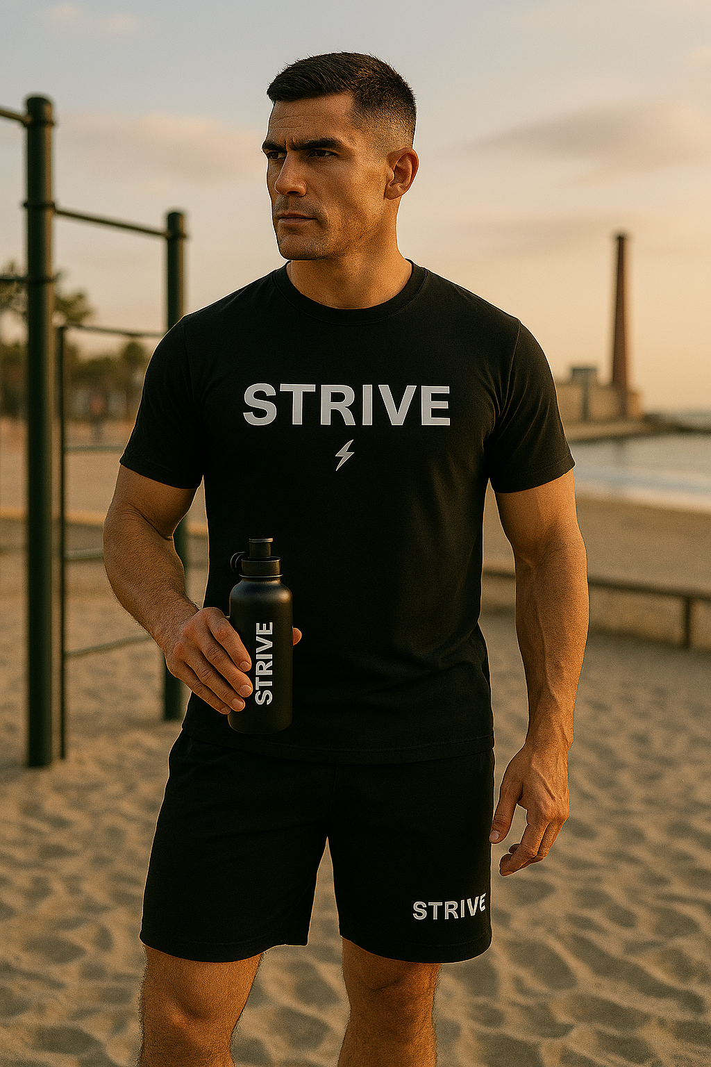 STRIVE 4-Piece Athletic Set – For Him & Her | Motivational Activewear