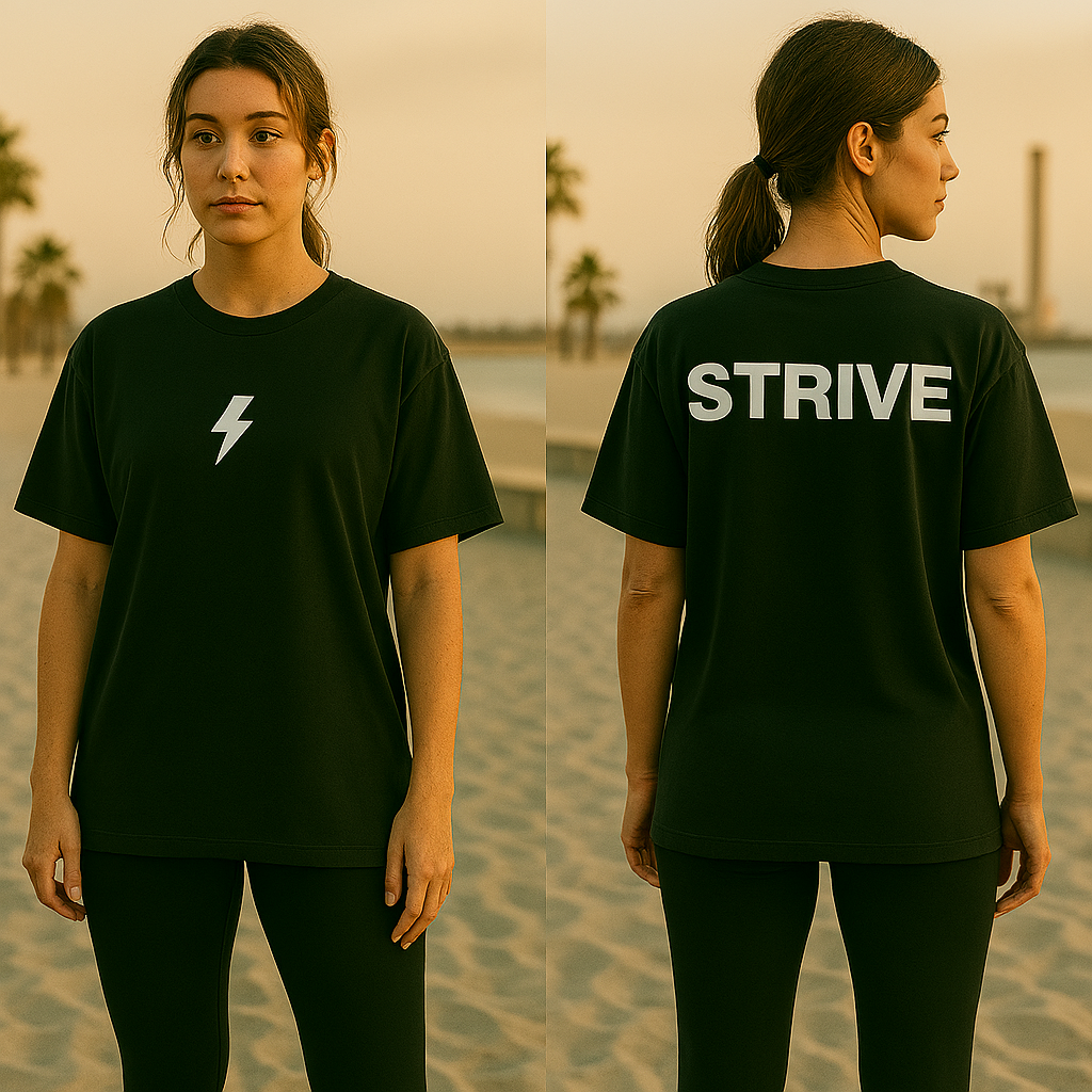 STRIVE Oversized Women's T-Shirt – 100% Cotton