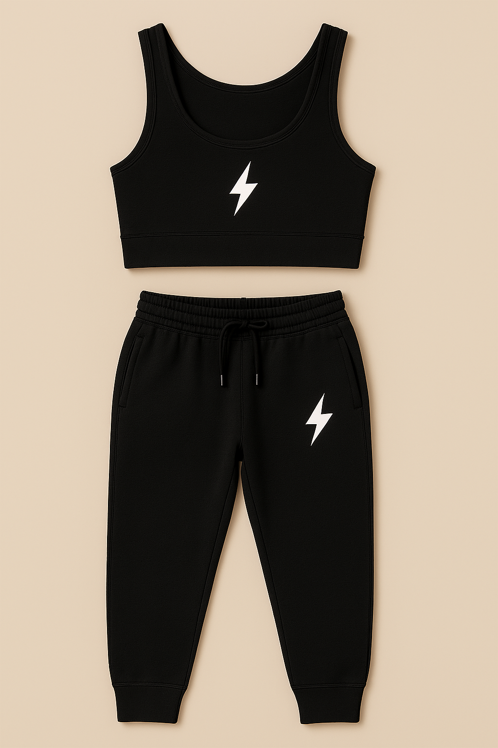 STRIVE Lightning Bolt Set – Women's Sports Bra & Jogger Pants