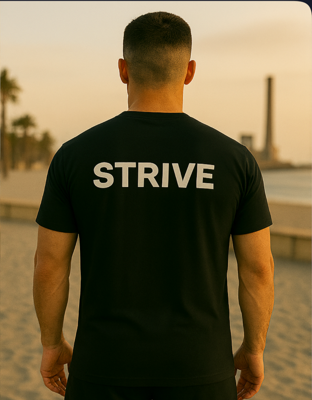 STRIVE Oversized Men's T-Shirt – 100% Cotton